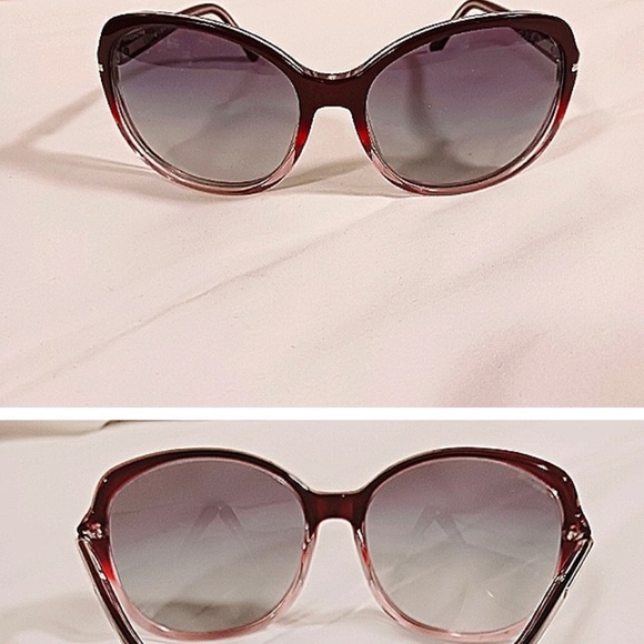 Authentic Prada sunglasses SPR04N ;unique burgundy red ombré color. - Picture 2 of 3